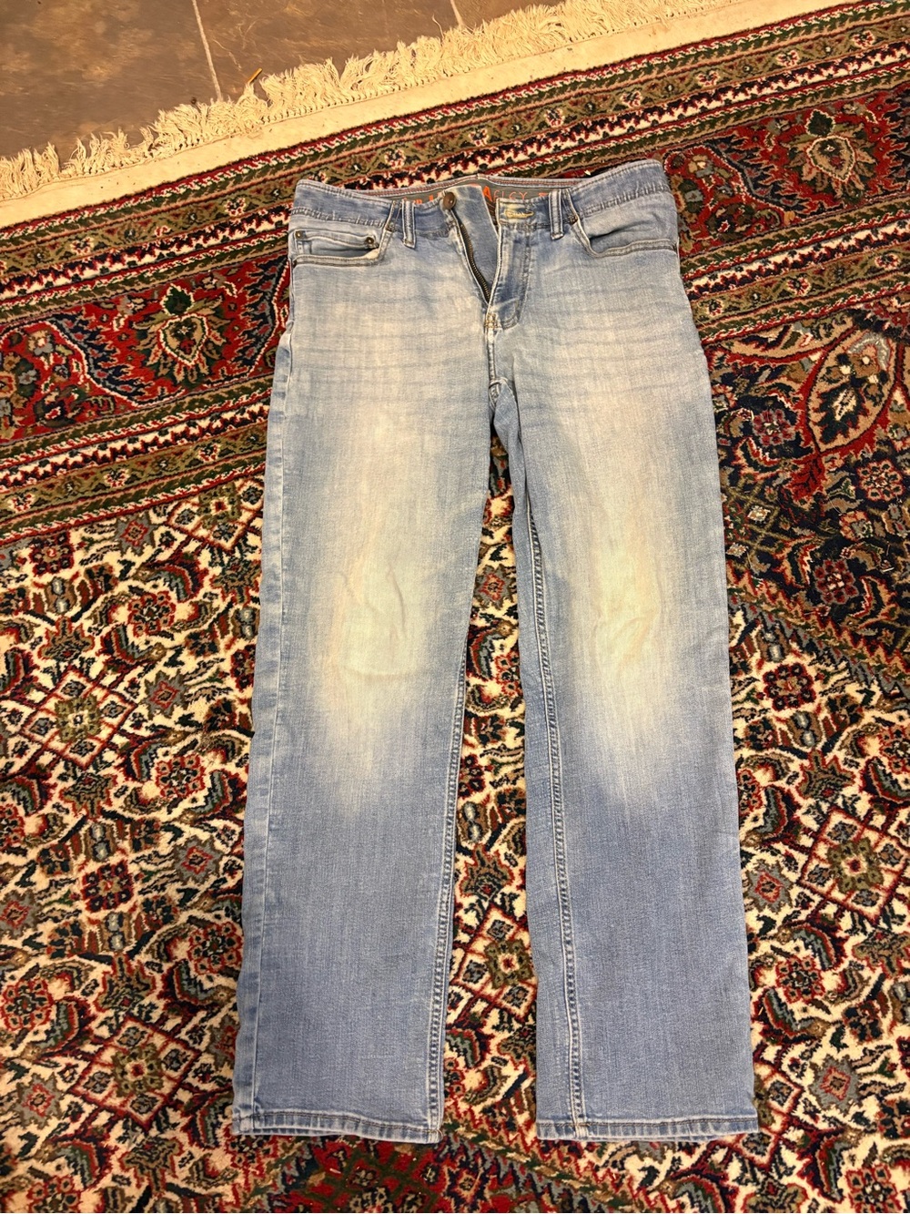 urban pipeline Men's Light Wash Straight Jeans